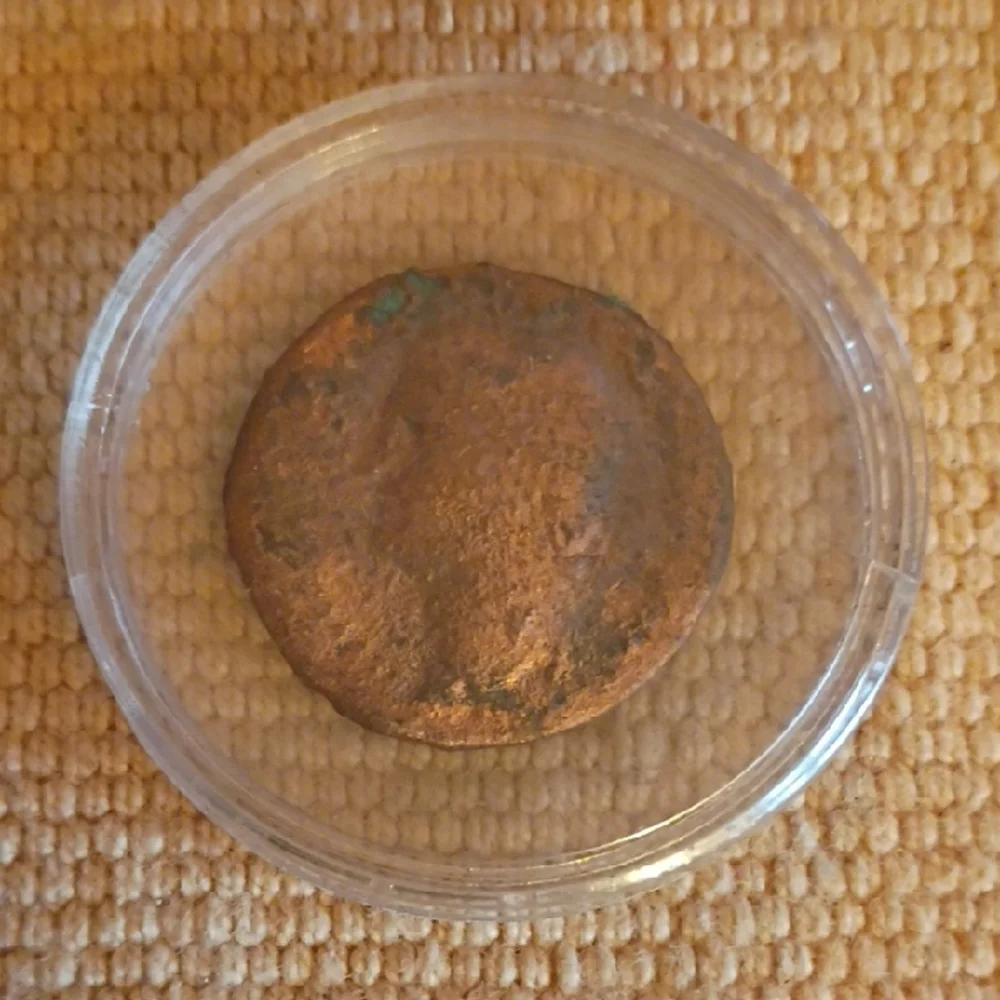 Antique Julius Caesar COPPER Coin circa 100-44BCE